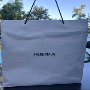 Empty Balenciaga Shopping Bag